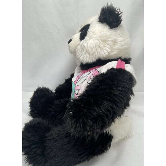 VTG Build A Bear Panda Bear With 3 Peace Sign Tee Shirt Plush Stuffed Animal Toy - Picture 6 of 14